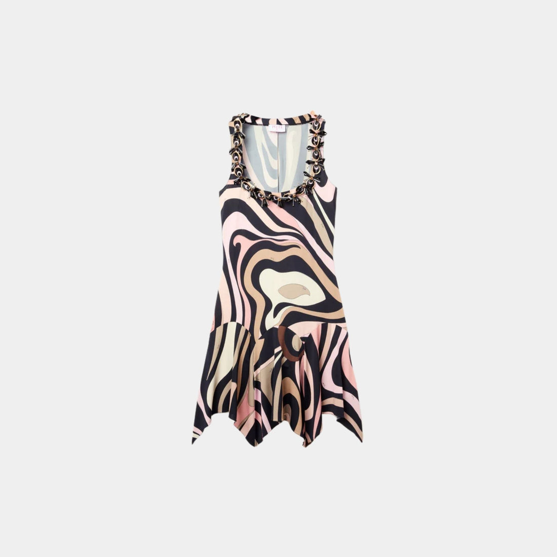 Marmo Embroidered Mini Dress