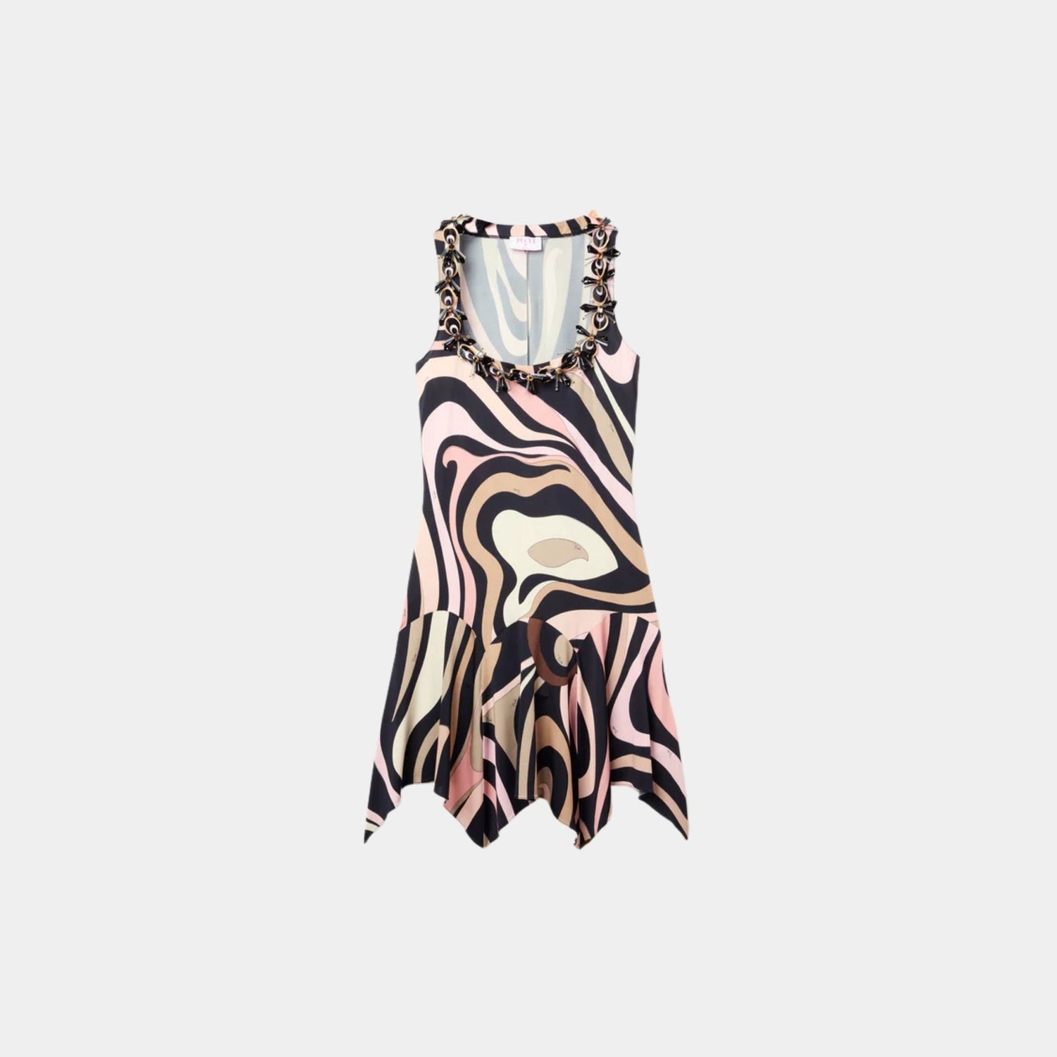 Marmo Embroidered Mini Dress