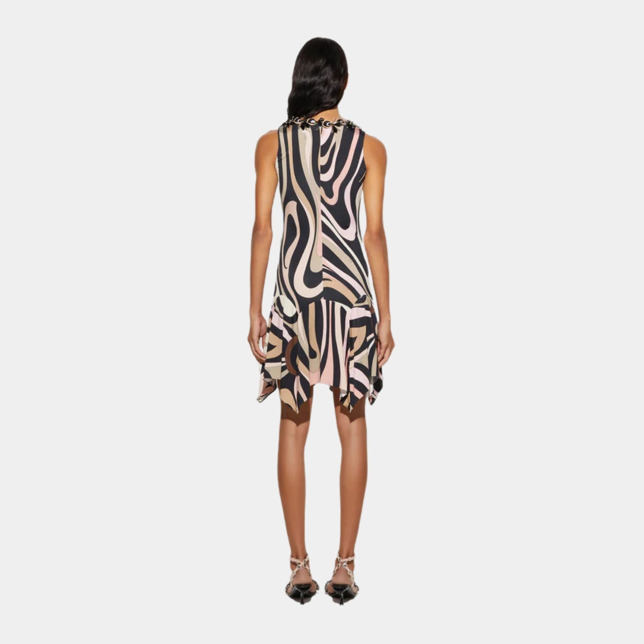 Marmo Embroidered Mini Dress