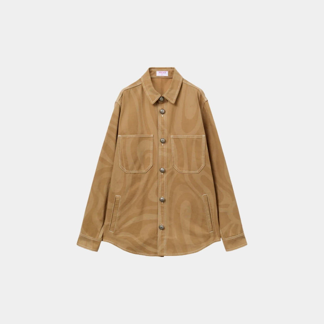 Marmo Print Canvas Jacket