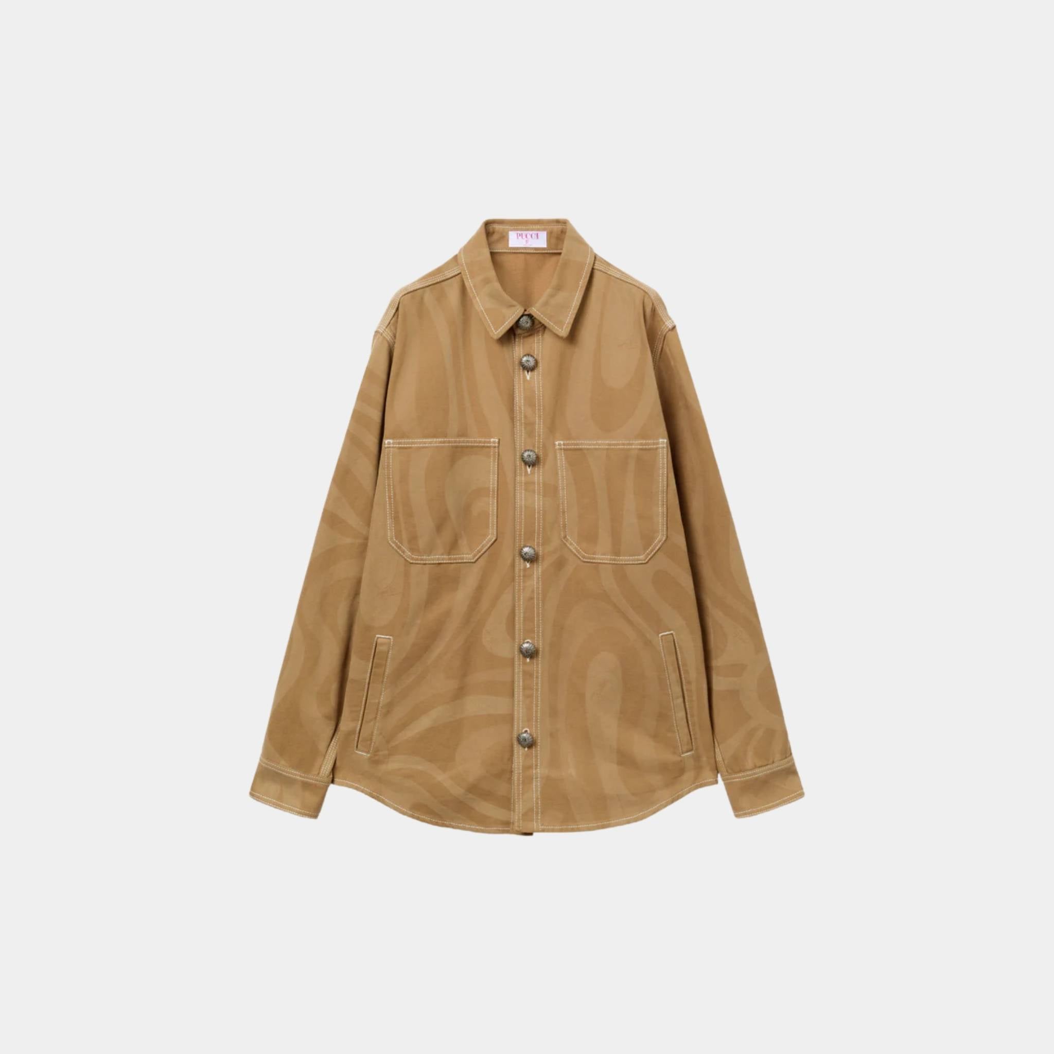 Marmo Print Canvas Jacket