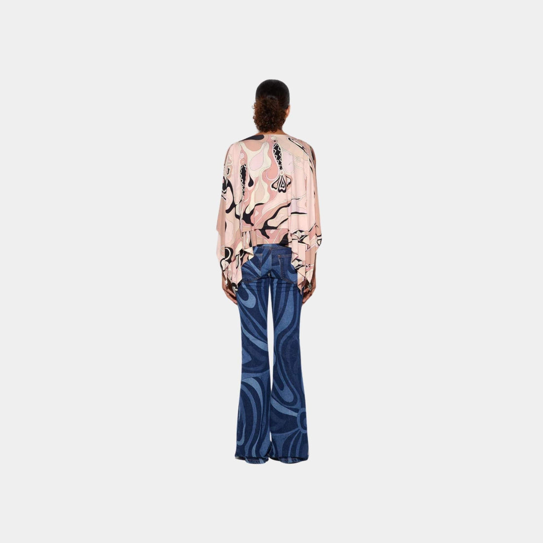 Orchidee Draped Sleeves Viscose Top
