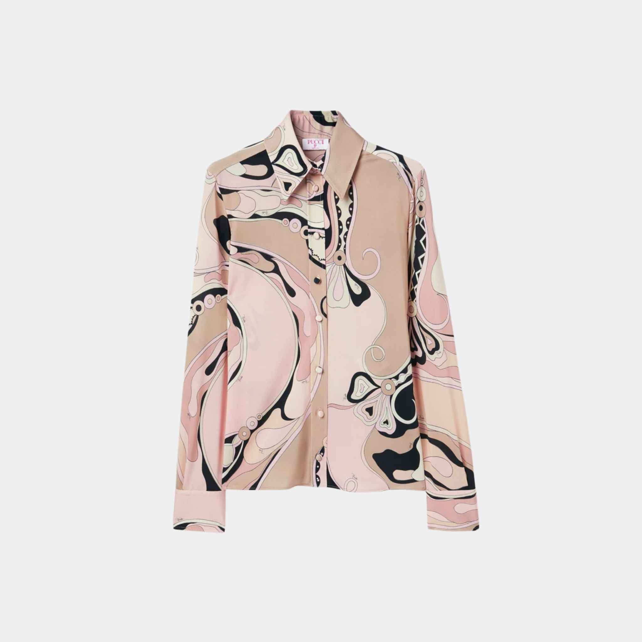 Orchidee Fitted Button Down Shirt