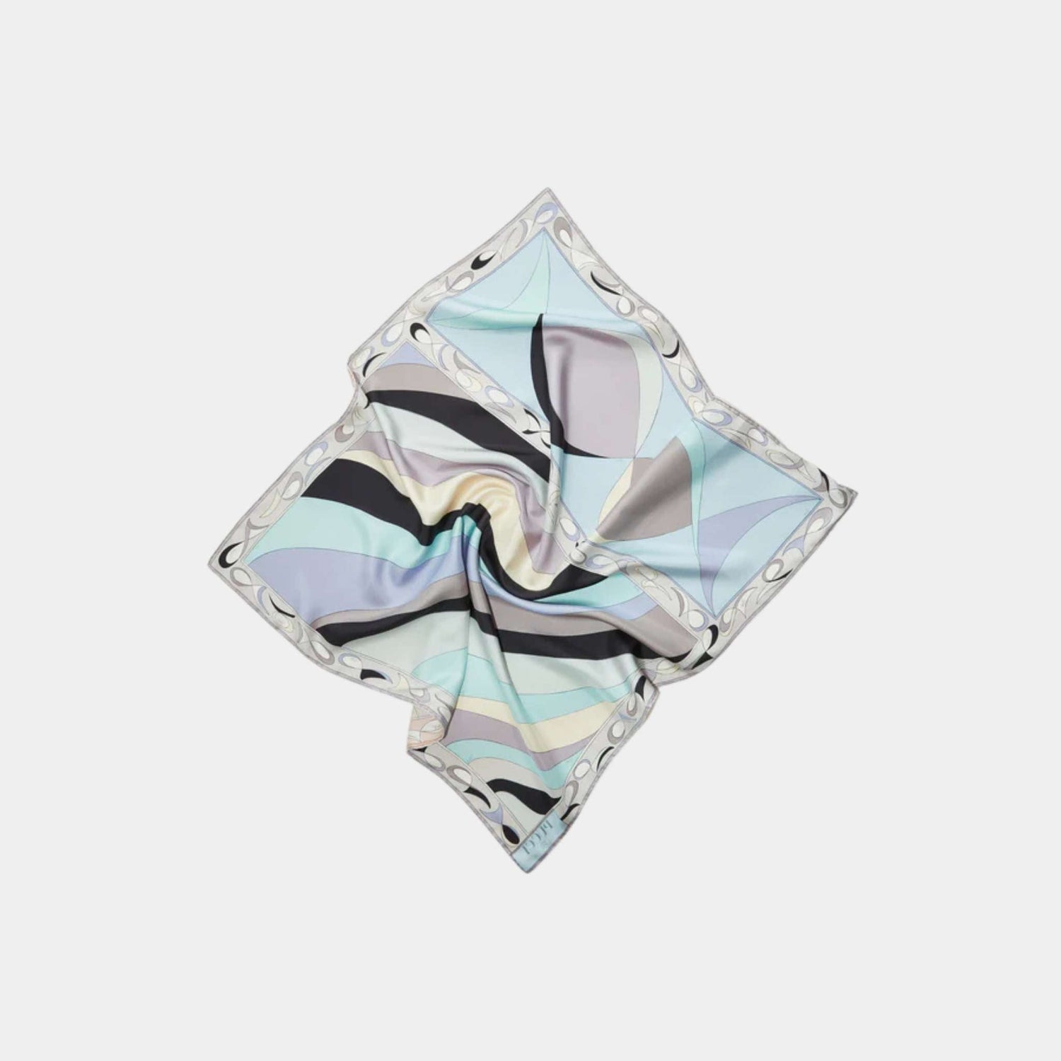 Pesci Print Silk-Twill Carre