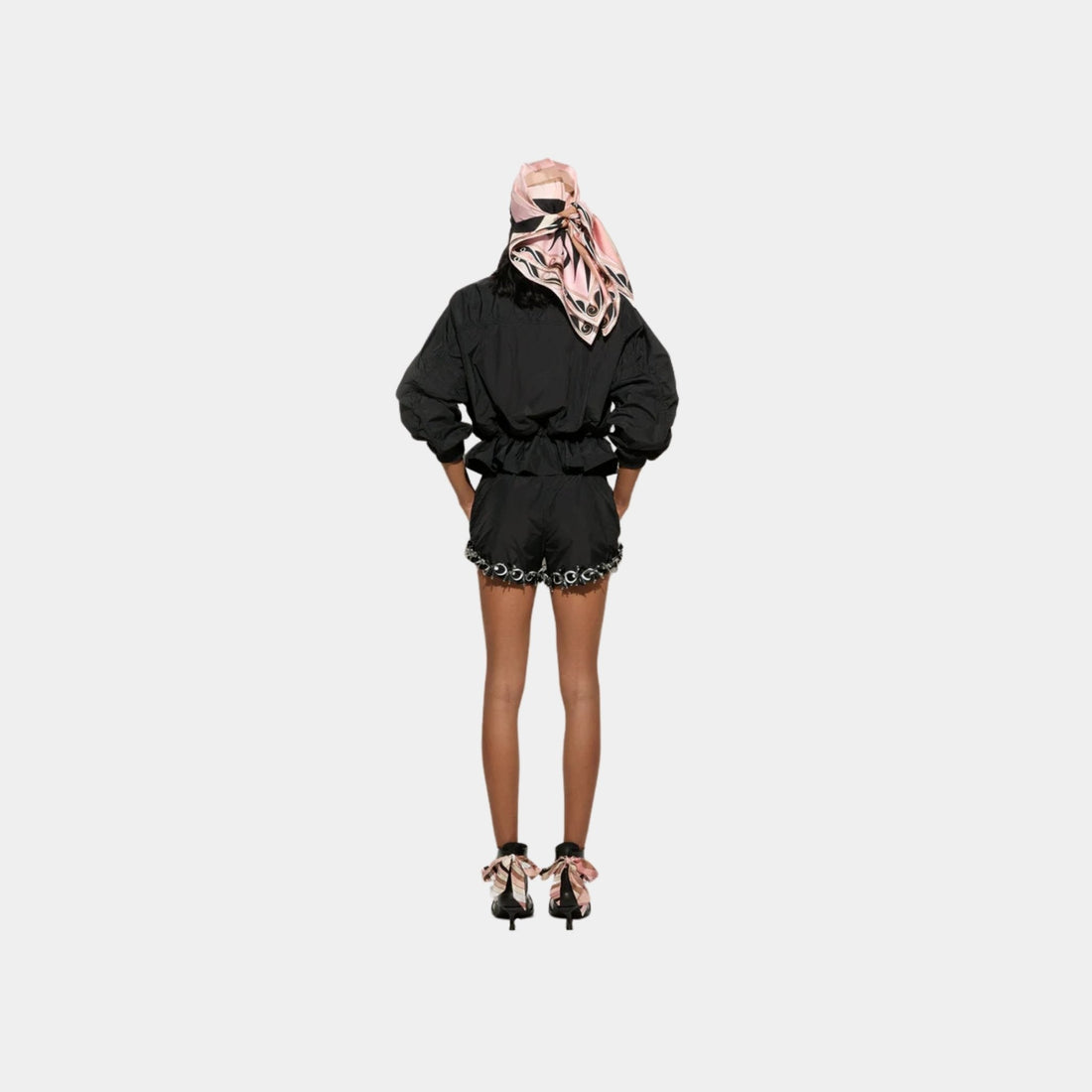 Shorts With Embroidery and Sequins