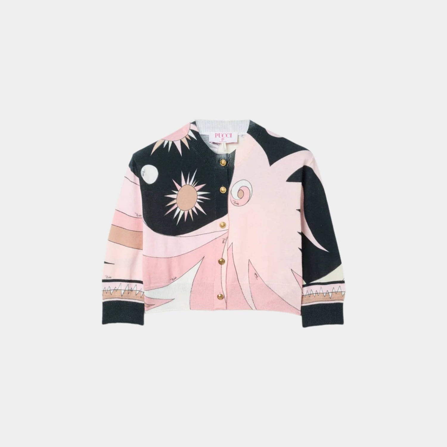Stella Print Cropped Cardigan