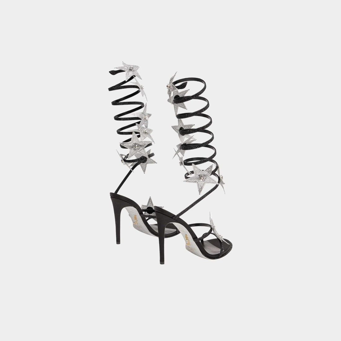 Super Cleo Star Black And Silver Sandal 105