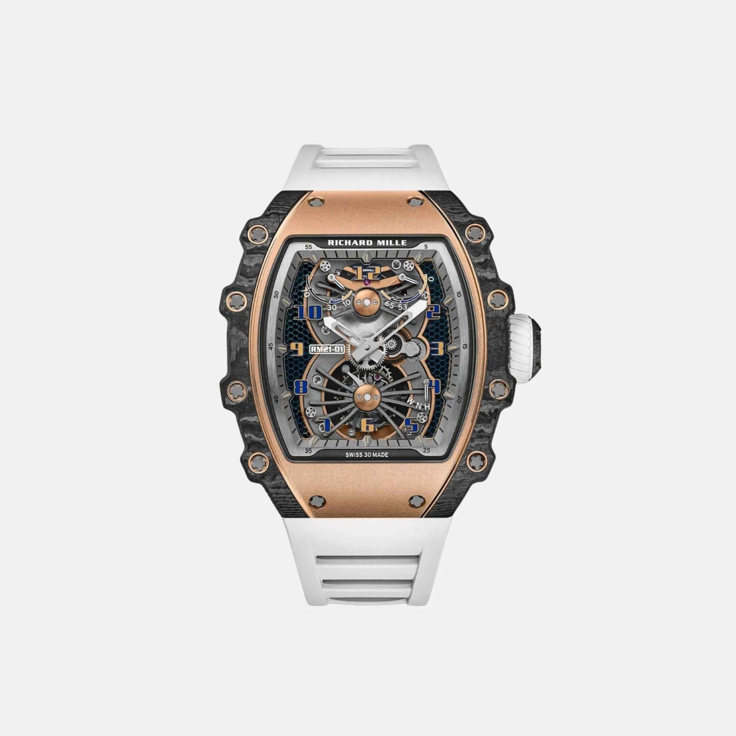RM21-01 Tourbillon Aerodyne Rose Gold Carbon Dial