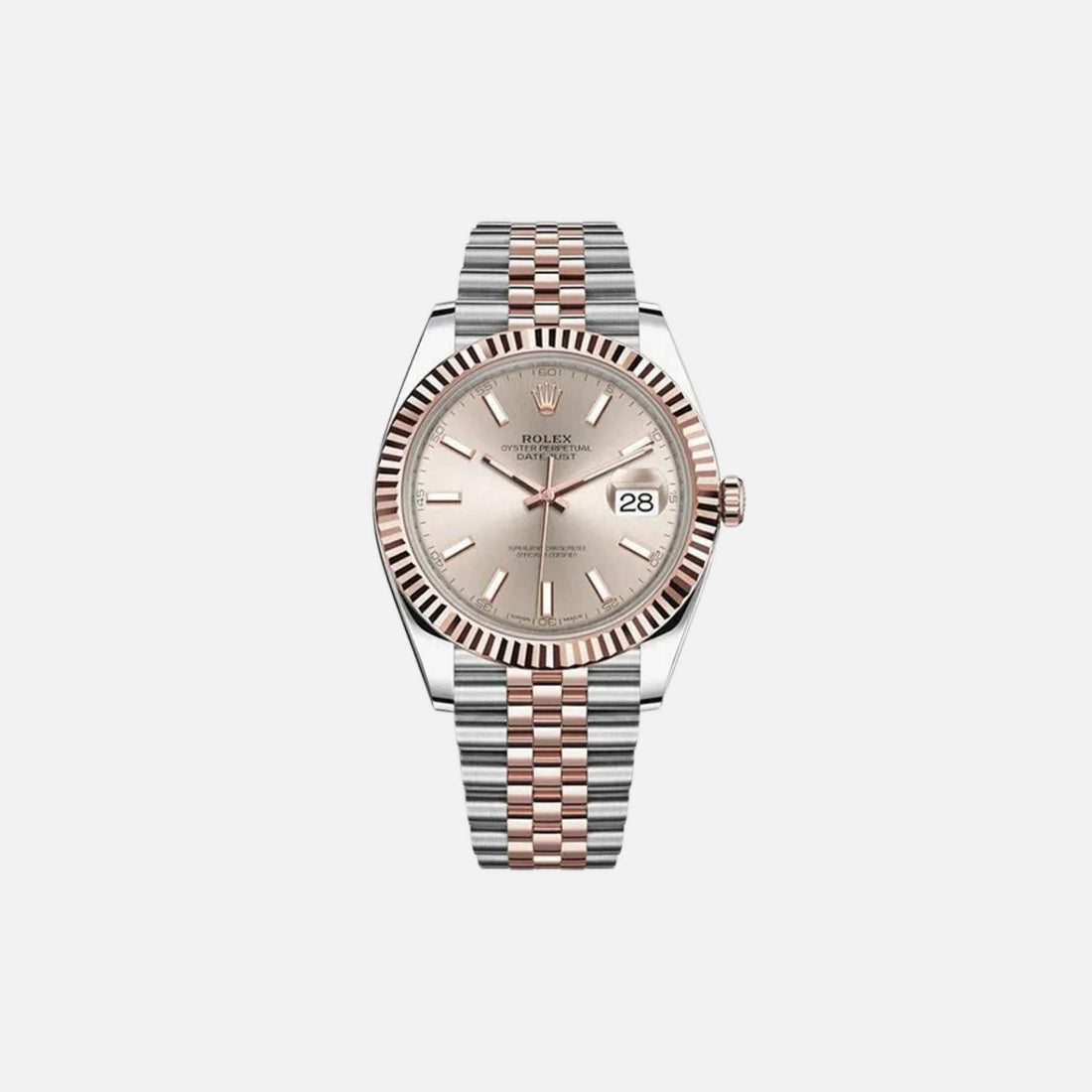 Datejust 126331 SUIJ Sundust Dial Fluted Bezel Rose Gold Steel