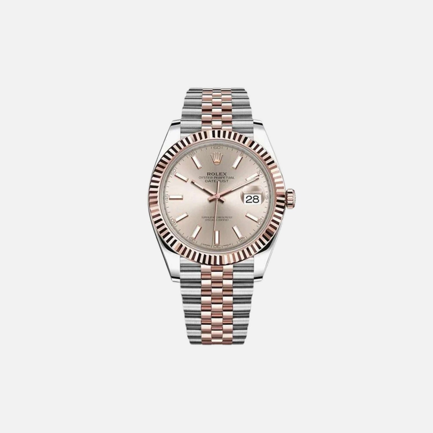 Datejust 126331 SUIJ Sundust Dial Fluted Bezel Rose Gold Steel