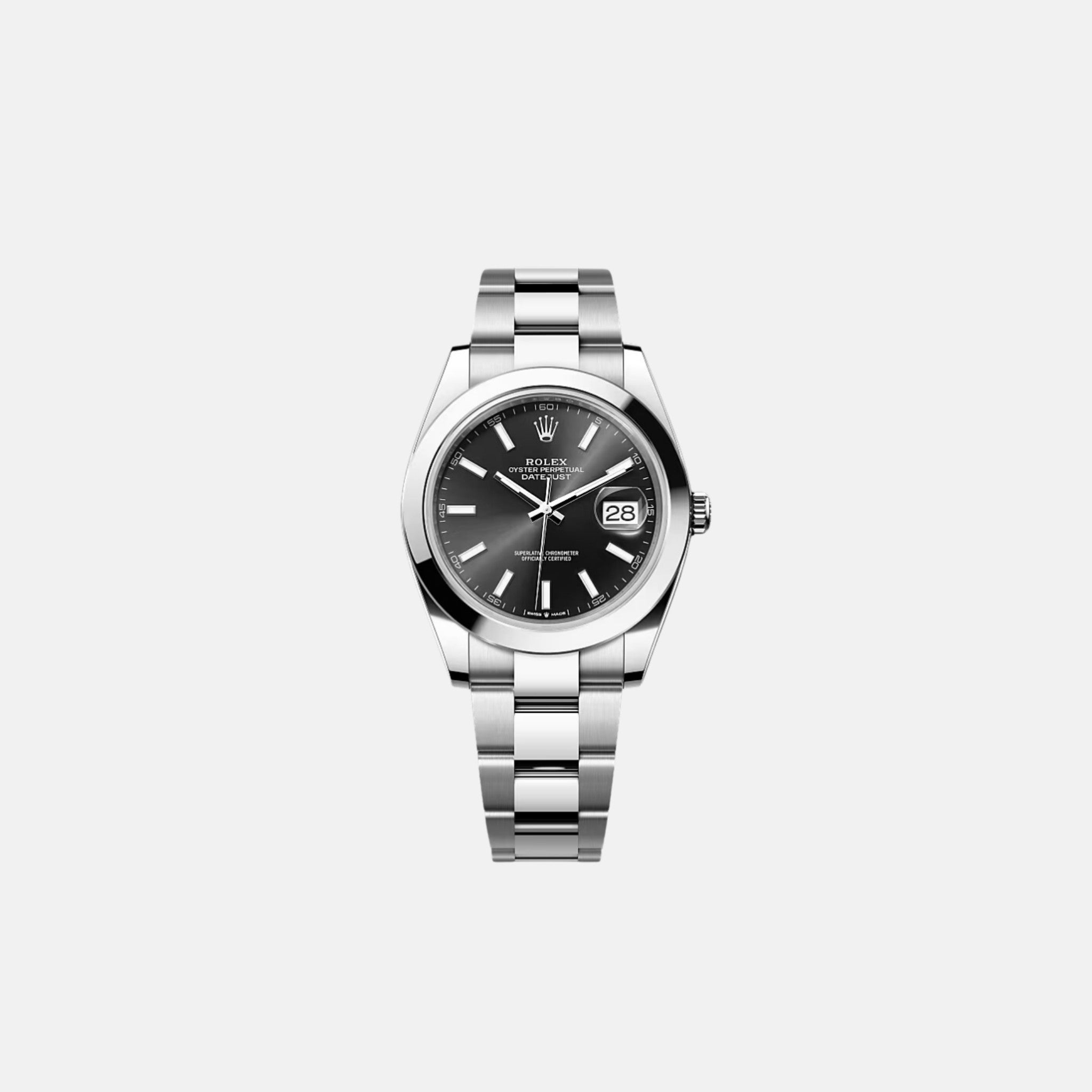Datejust 41 126300 BKIO Black Index Dial Oyster Bracelet