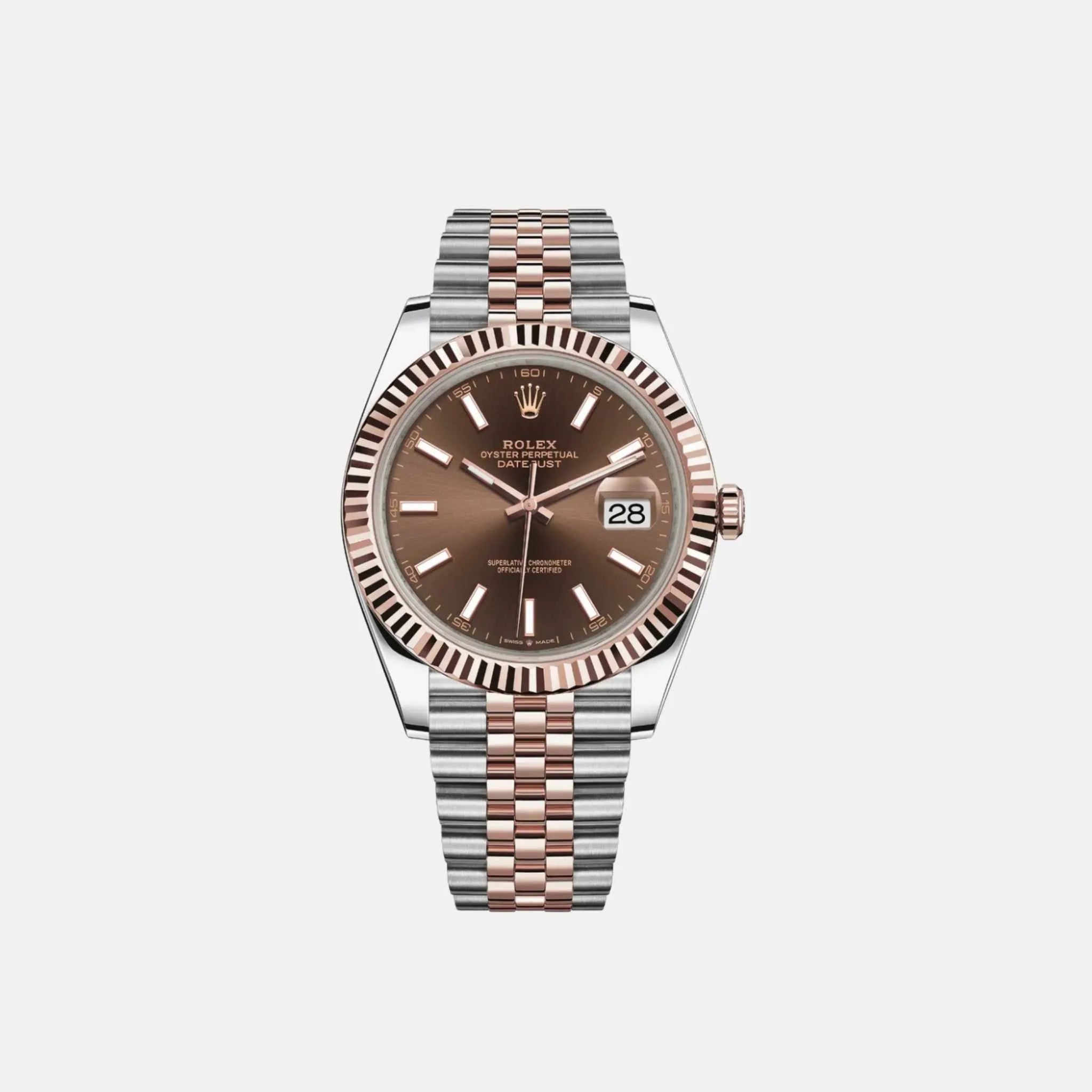 Datejust 41 126331-0002 Sundust Dial Everose Jubilee Bracelet