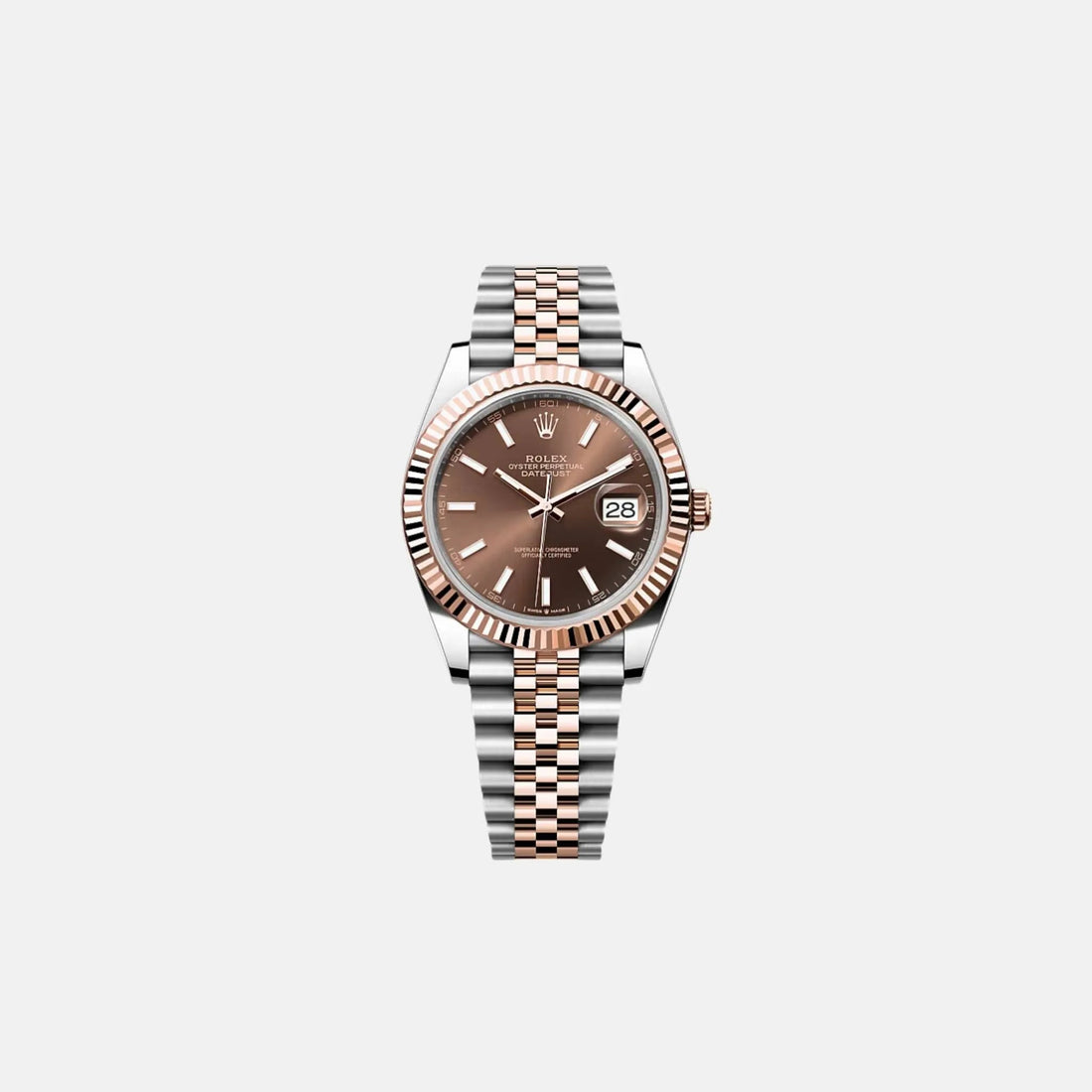 Datejust 41 126331 CHOIJ Chocolate Index Dial Everose Jubilee