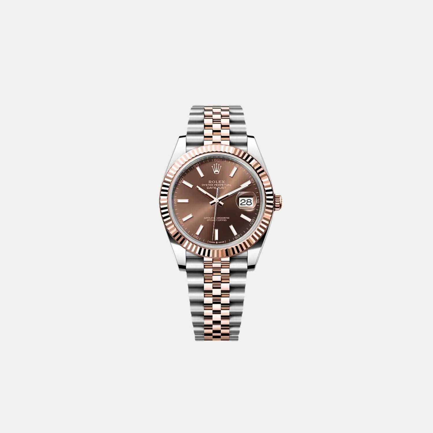 Datejust 41 126331 CHOIJ Chocolate Index Dial Everose Jubilee