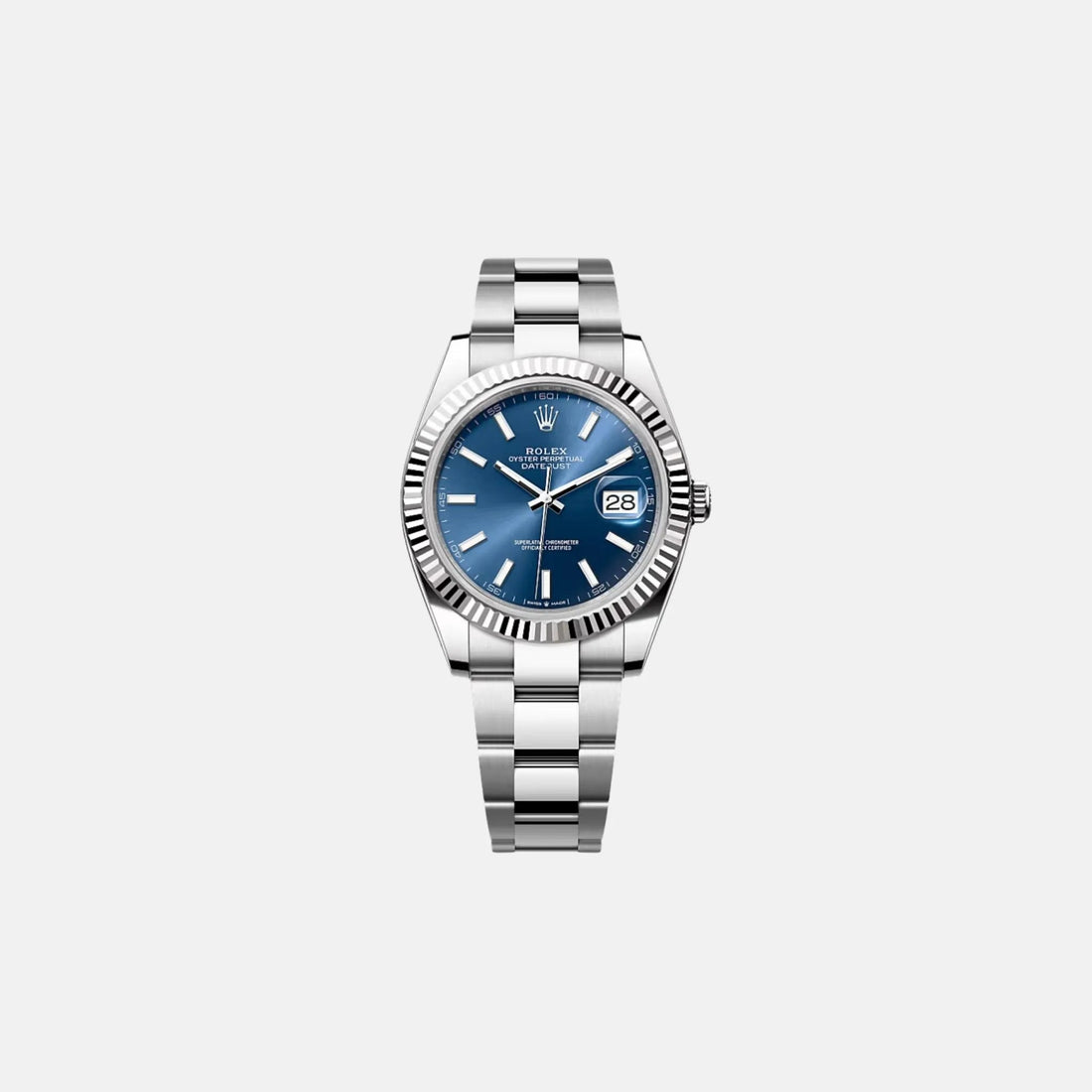 Datejust 41 126334-0001 Blue Index Dial Oyster Bracelet