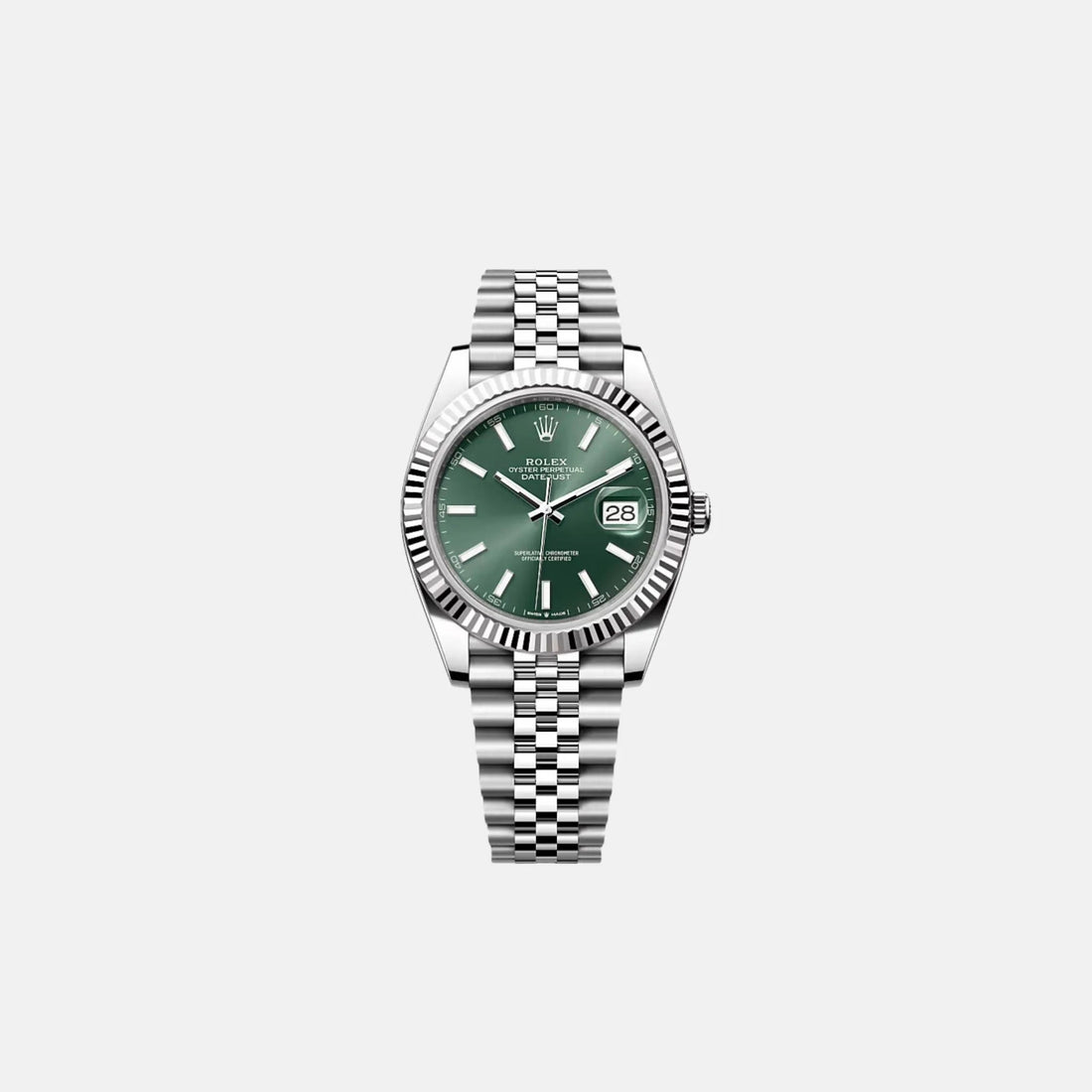Datejust 41 126334-0028 Slate Dial White Gold Oyster Bracelet