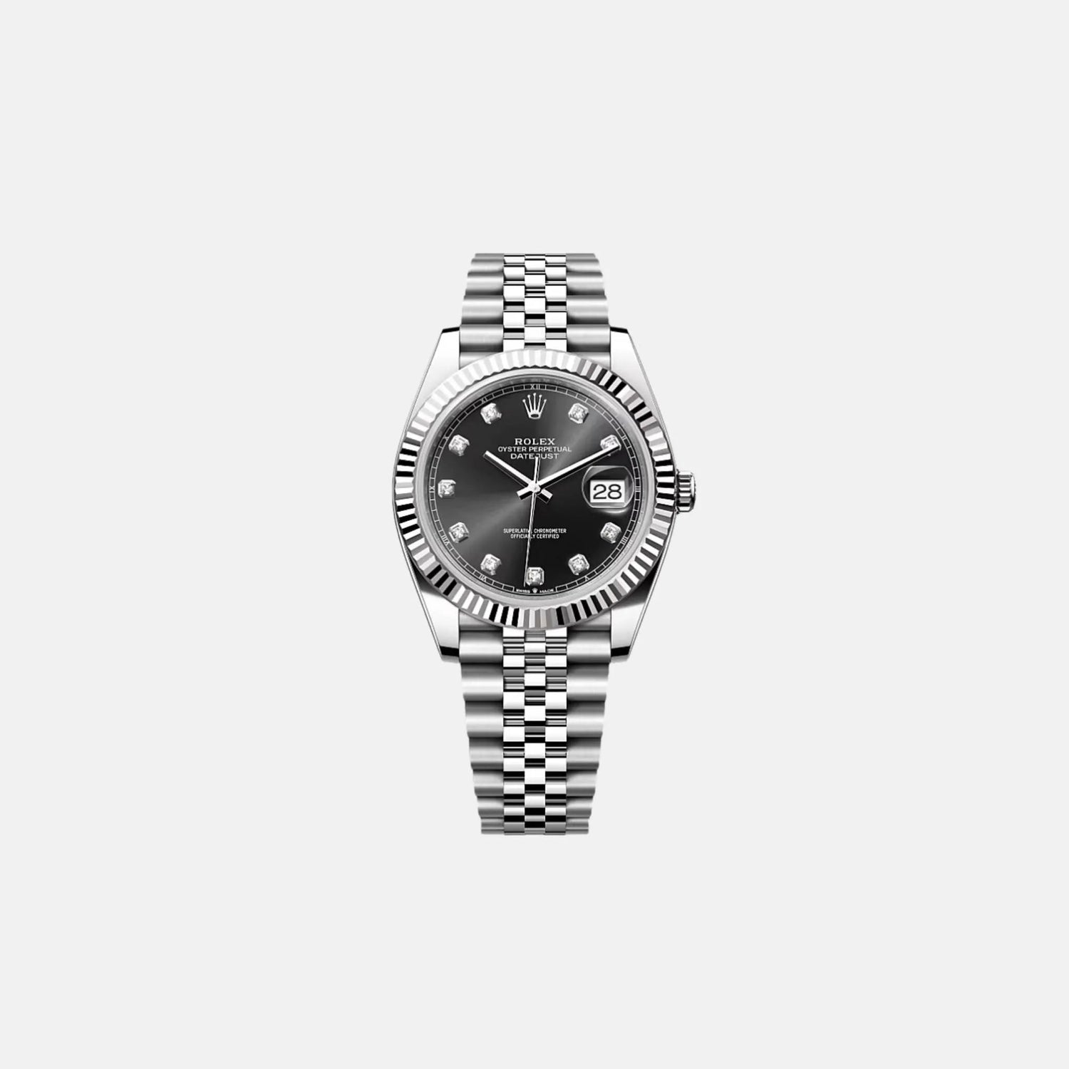 Datejust 41 126334 BKDJ Black Diamond Dial Jubilee Bracelet