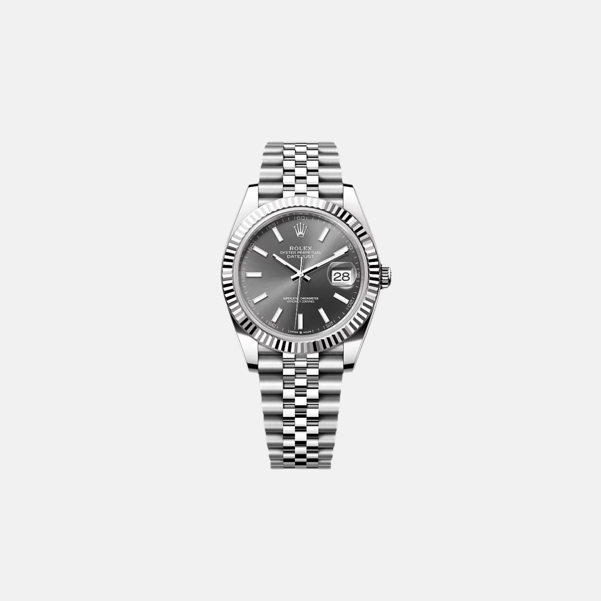 Datejust 41 126334 DKRIJ Black Dial Fluted Bezel