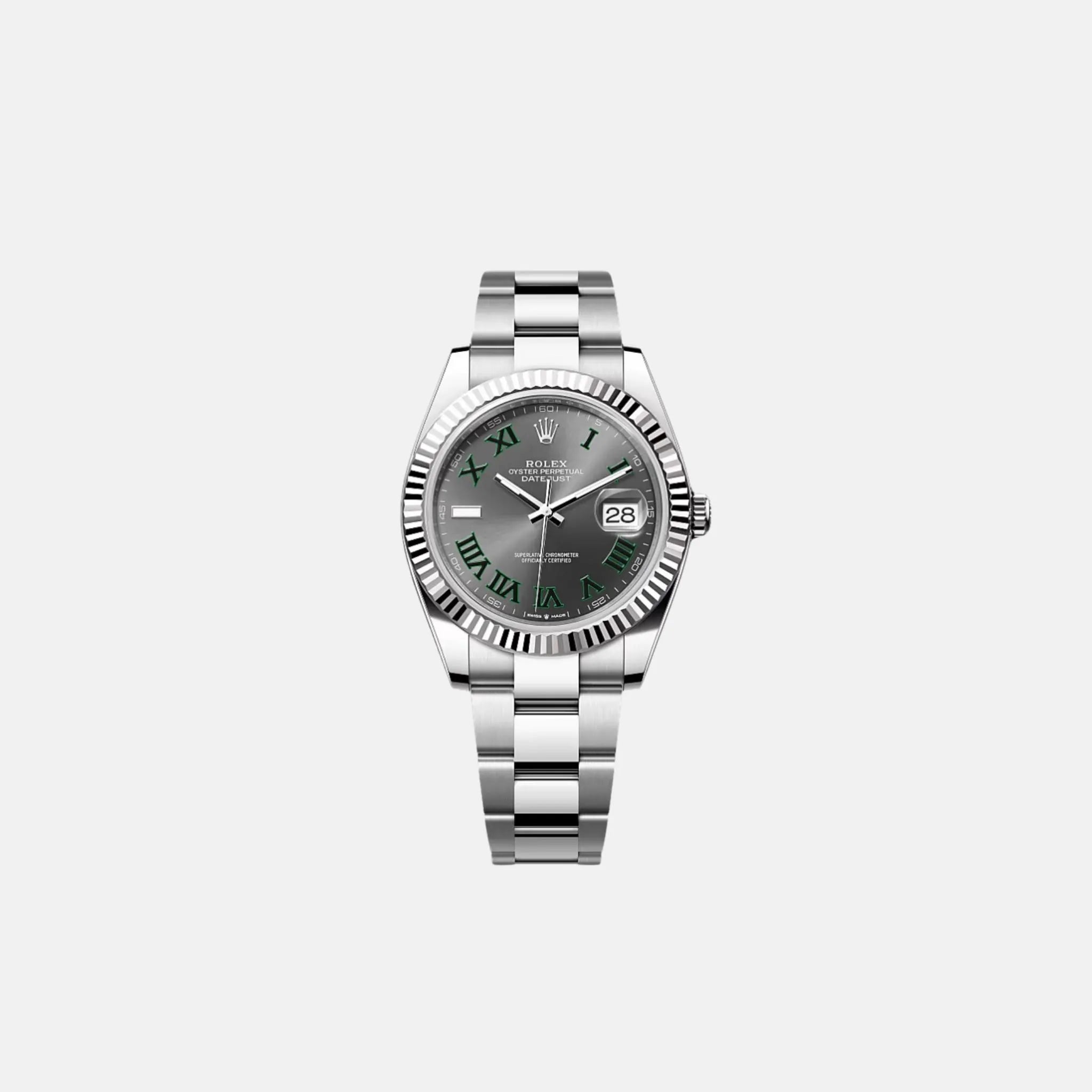 Datejust 41 M126334-0021 Grey Dial Oyster Bracelet