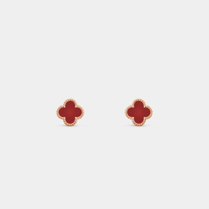Sweet Alhambra Earstuds Rose Gold Carnelian