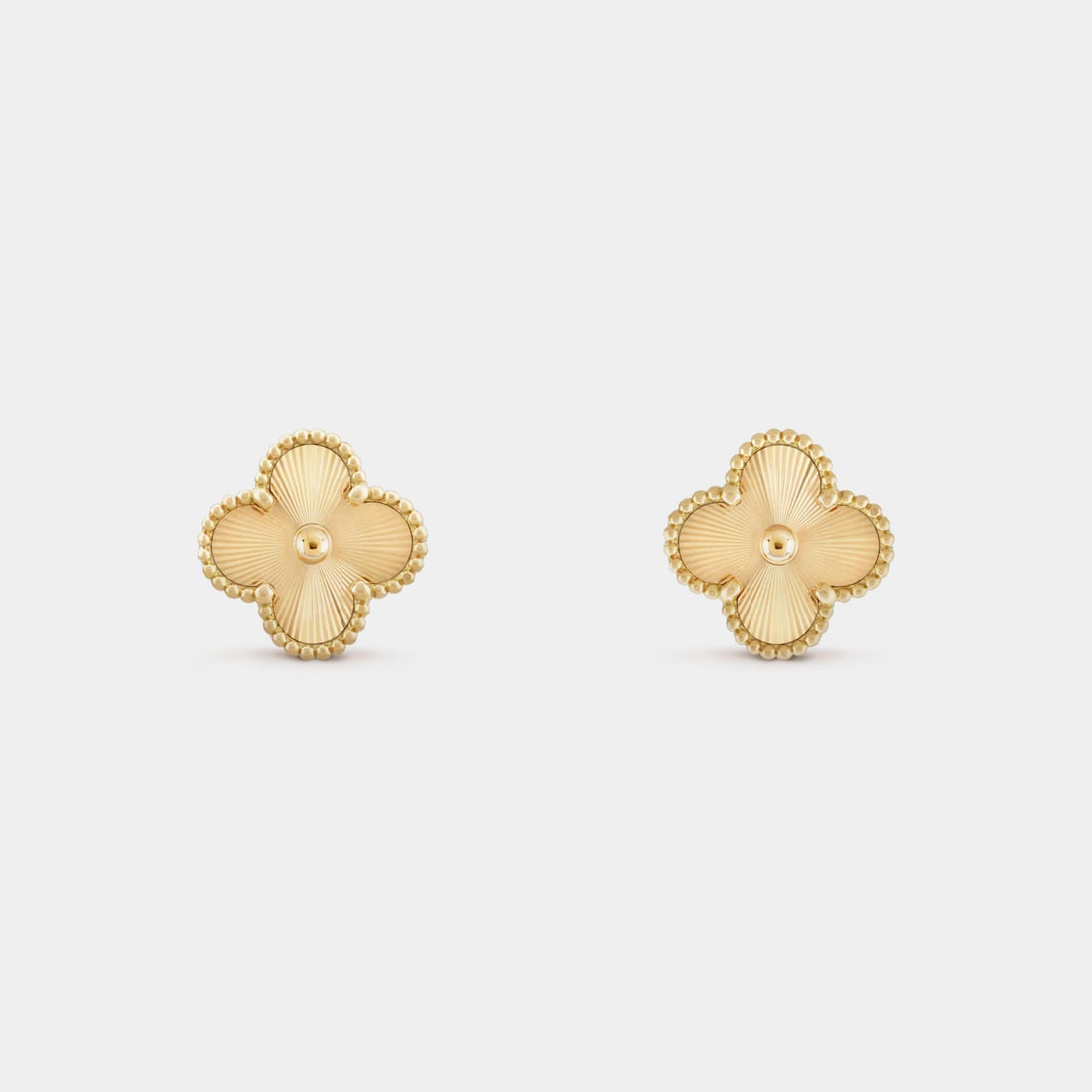 Vintage Alhambra Earrings Yellow Gold