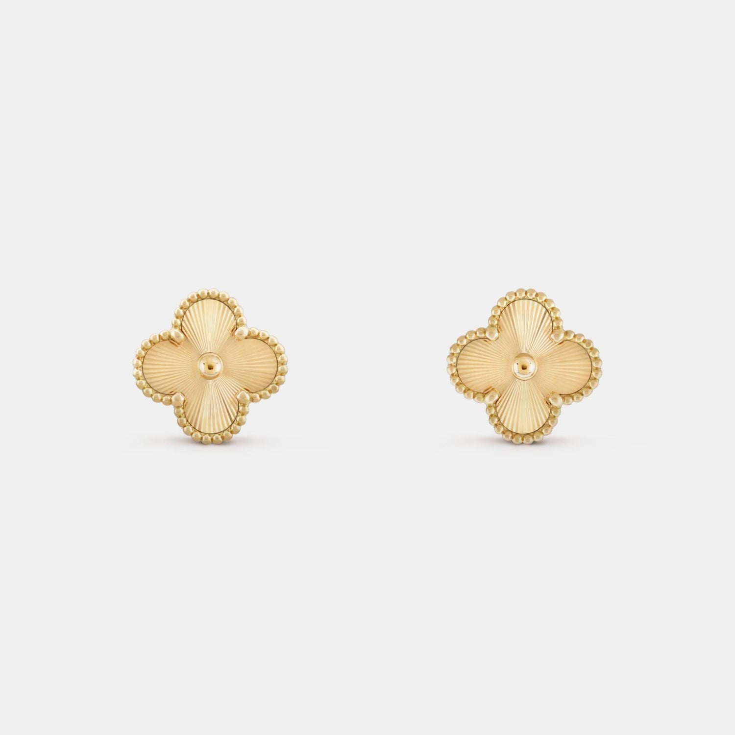 Vintage Alhambra Earrings Yellow Gold
