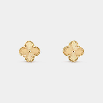 Vintage Alhambra Earrings Yellow Gold