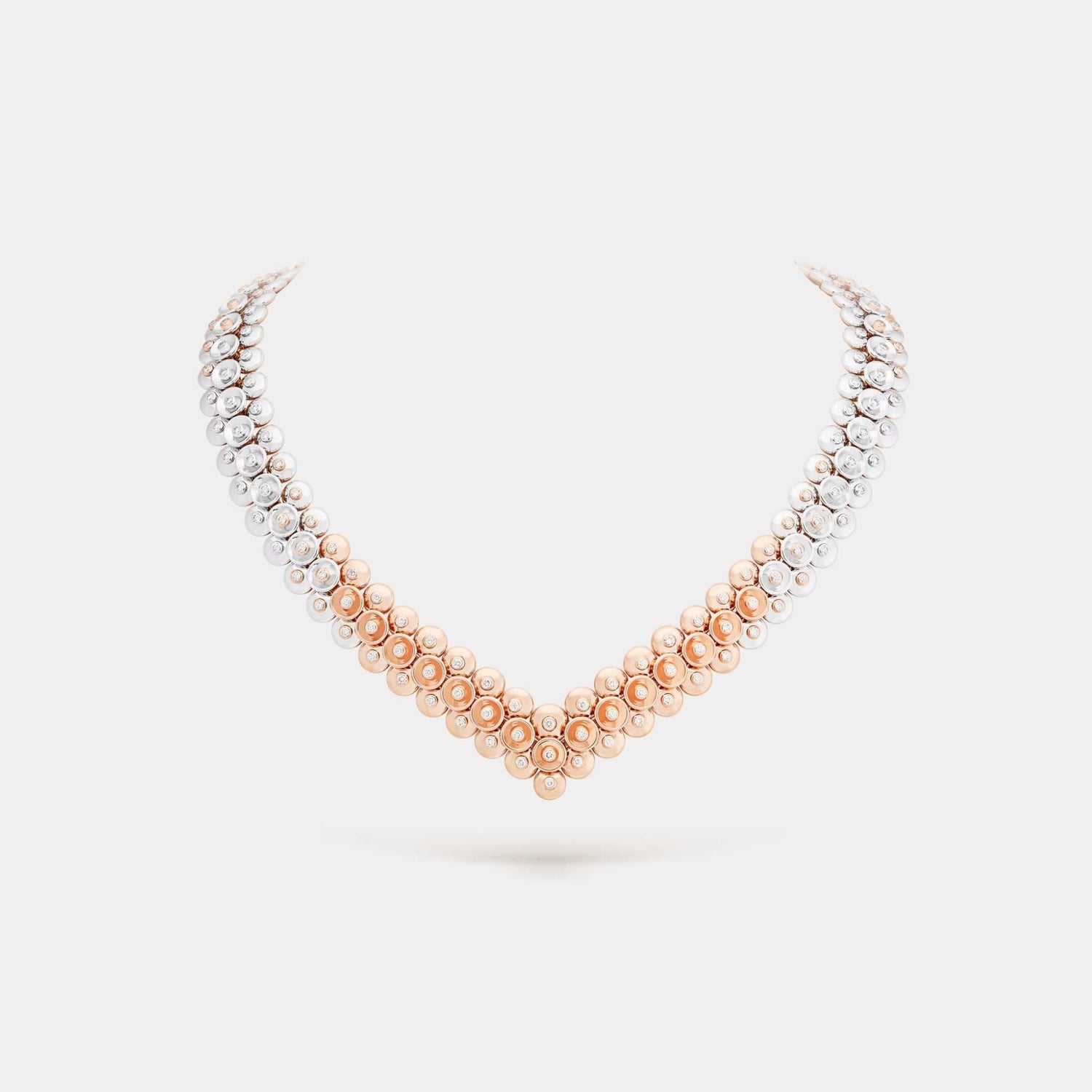 Bouton D’or Necklace Rose Gold Diamond