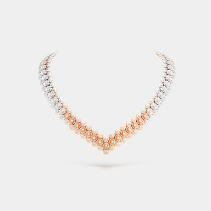 Bouton D’or Necklace Rose Gold Diamond