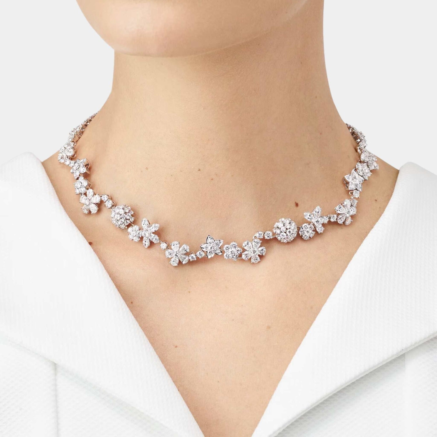 Folie des Prés Necklace White Gold Diamond