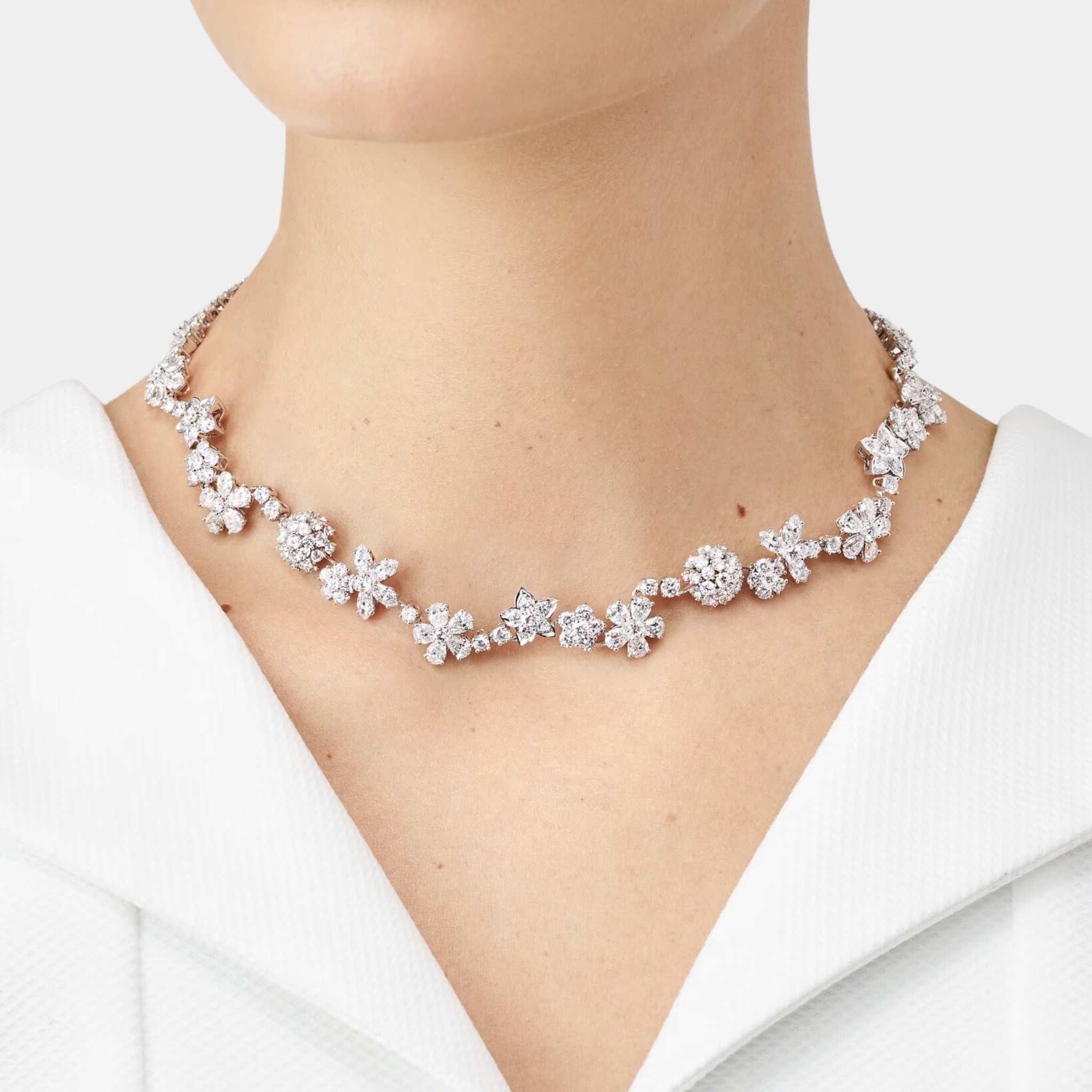 Folie des Prés Necklace White Gold Diamond
