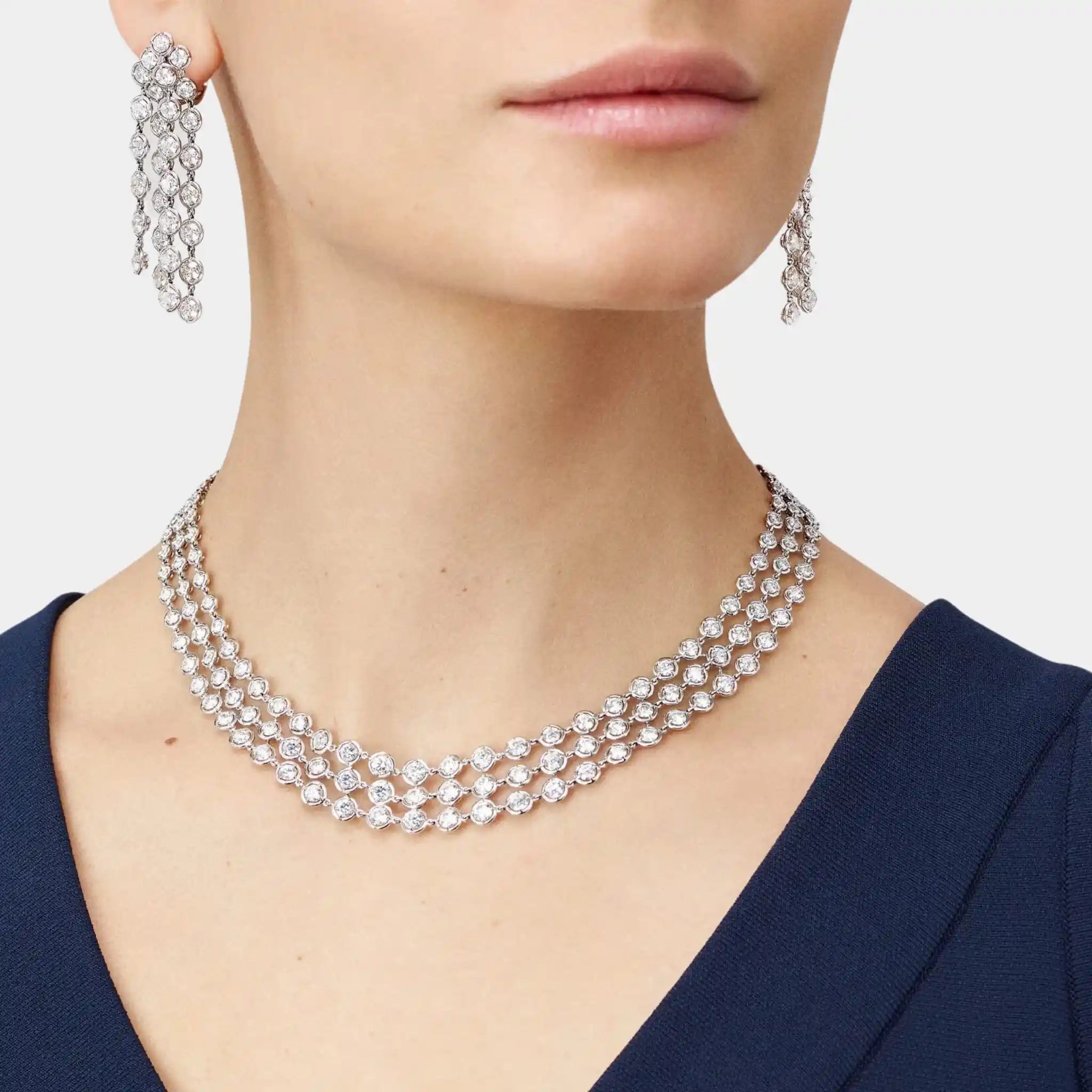 Palmyre Necklace White Gold Diamond