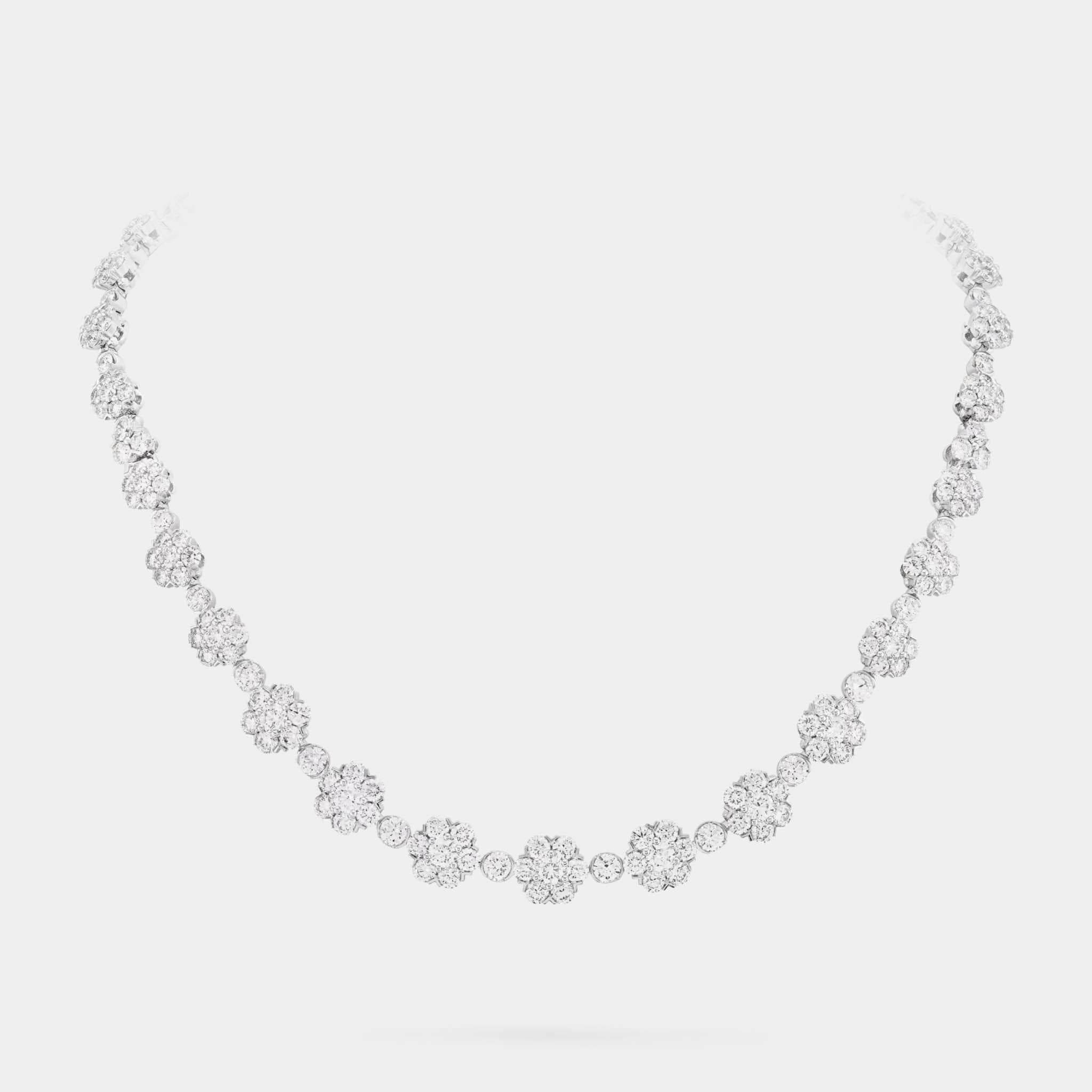Snowflake Transformable Necklace in Platinum &amp; Diamond