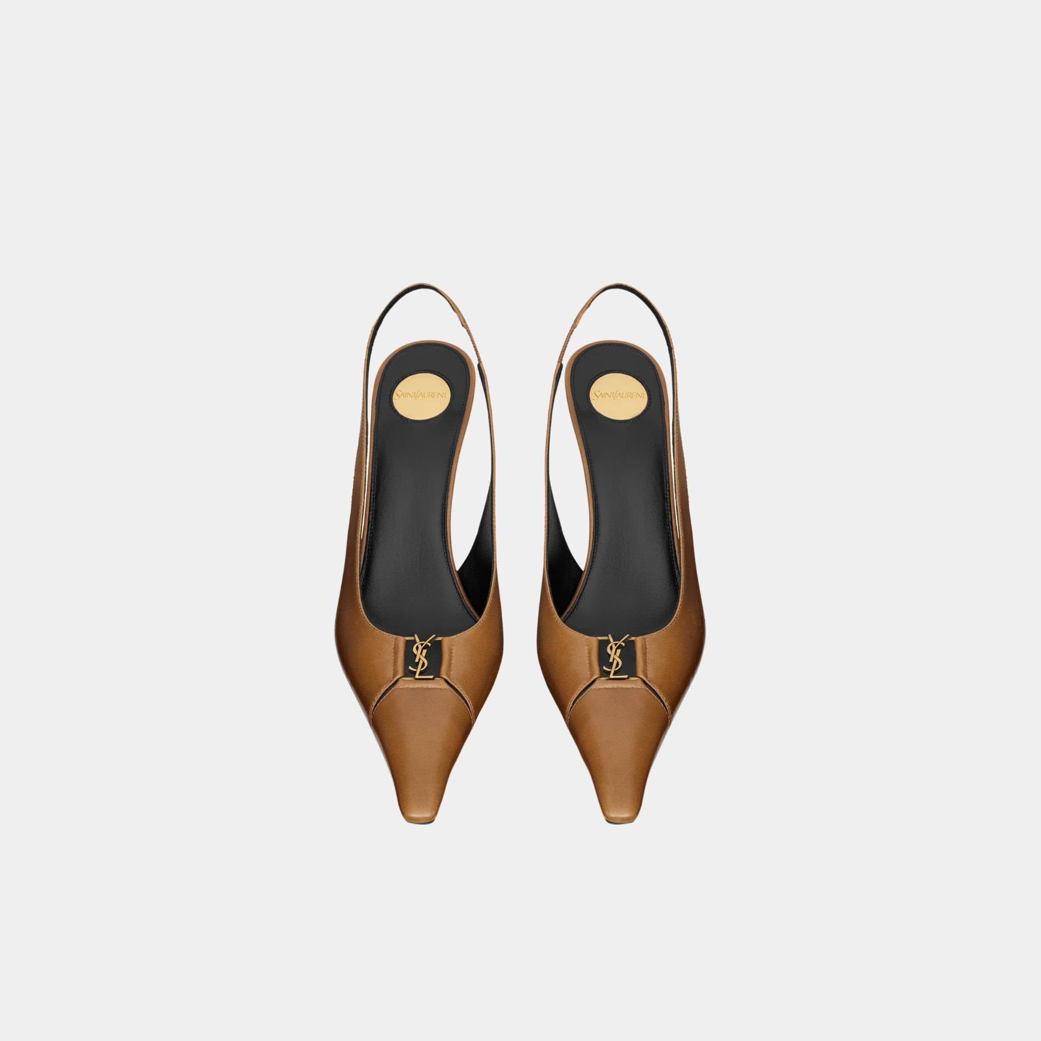 Babylone Breteuil Slingback Pumps Smooth Leather