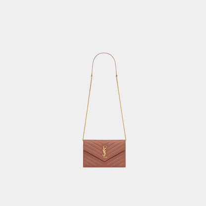 Cassandre Envelope Chain Wallet In Lambskin