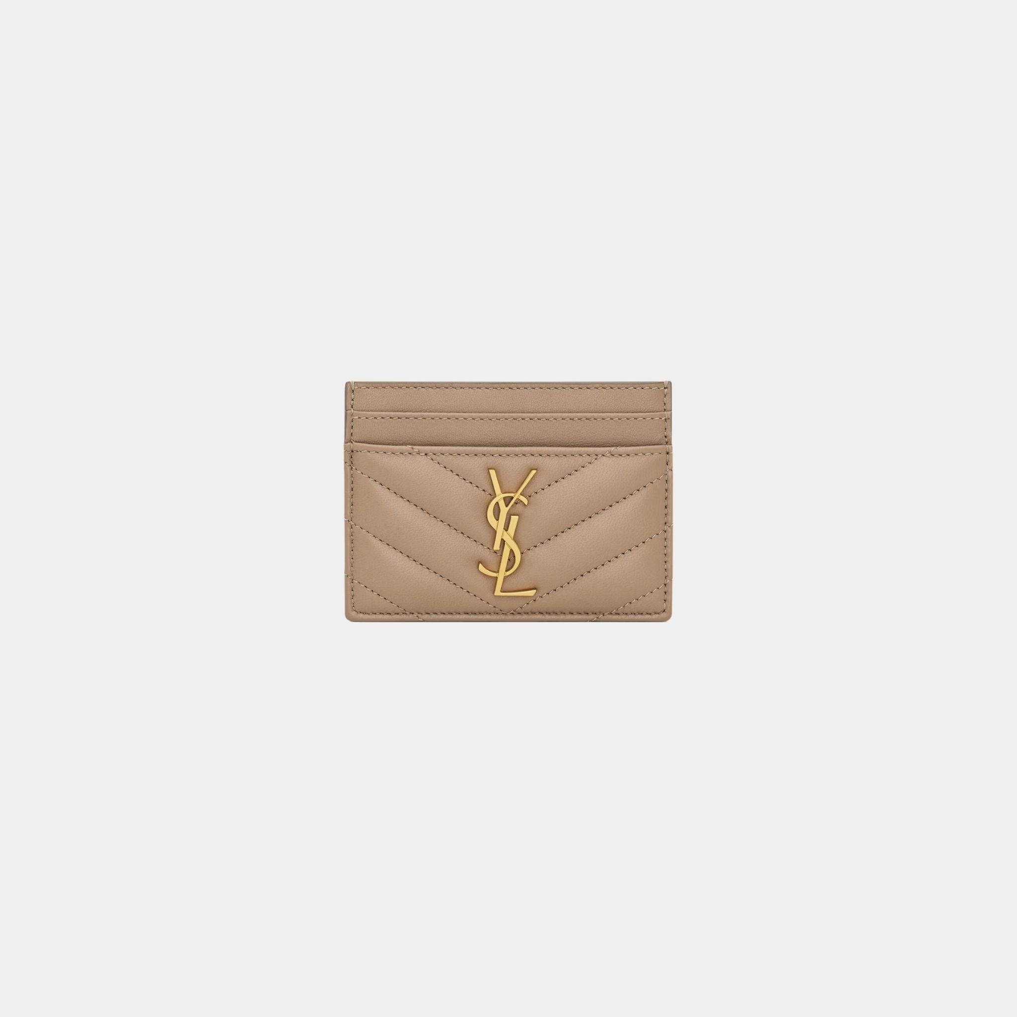 Cassandre Matelasse Card Case In Lambskin