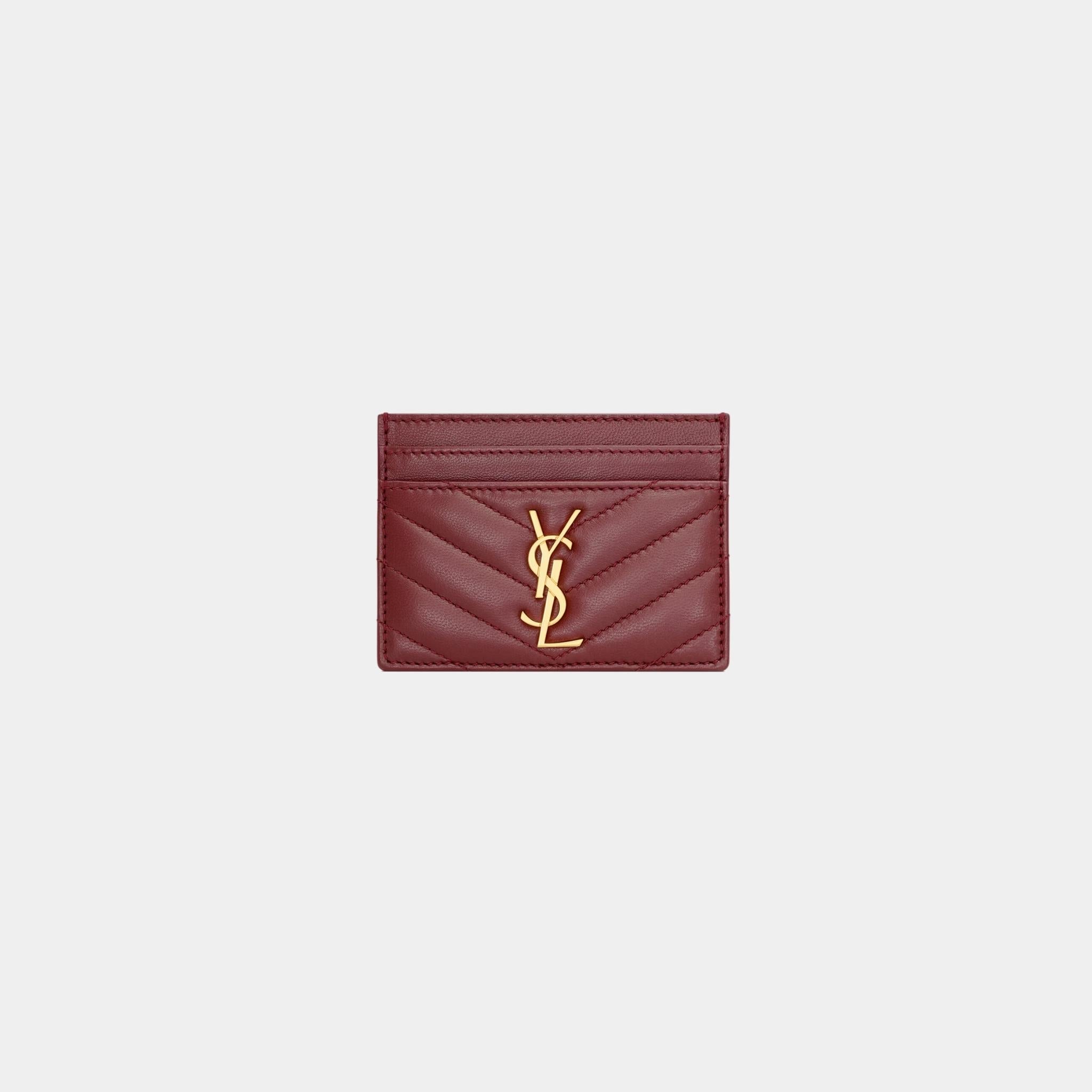 Cassandre Matelasse Card Case In Lambskin