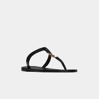 Cassandre Slides In Smooth Leather