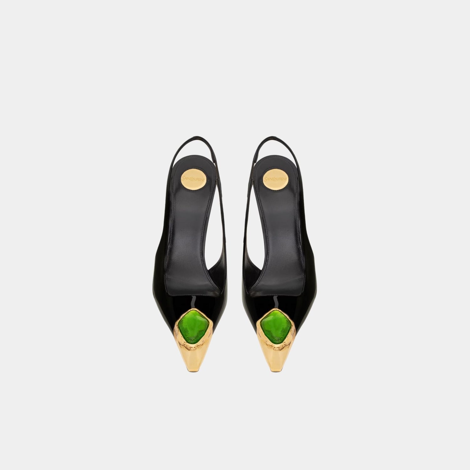 Loulou Patent Leather Slingbacks