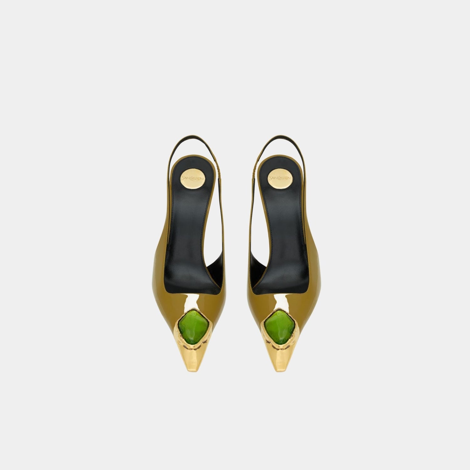 Loulou Patent Leather Slingbacks