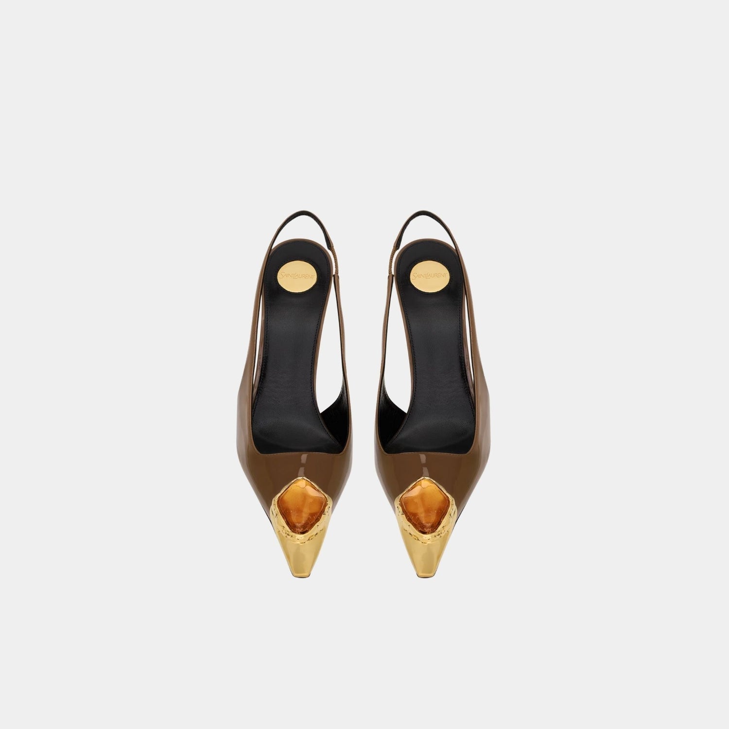 Loulou Patent Leather Slingbacks