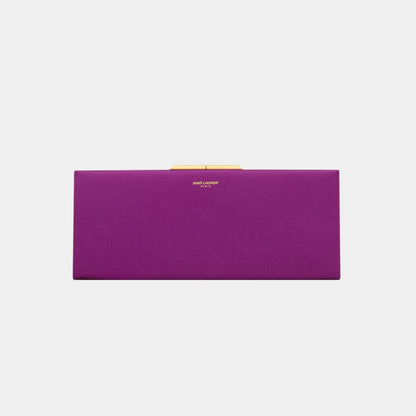 Midnight Small Clutch Satin with Kiss-Lock