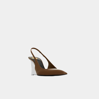 Miller Wedges In Glazed Leather