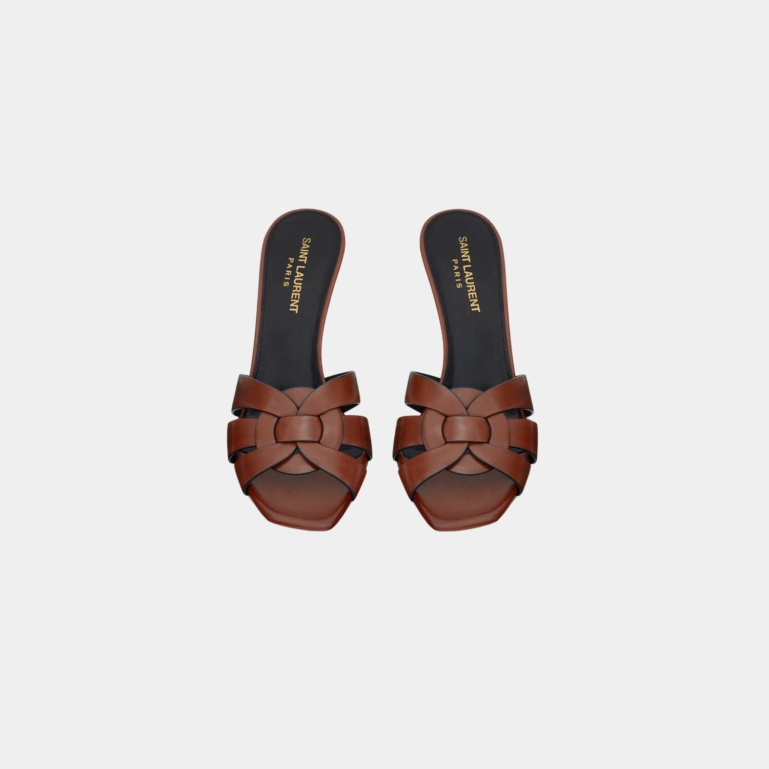Tribute Heeled Mules In Smooth Leather