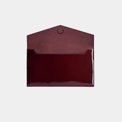 Uptown Pouch Patent Leather With Canvas Lining