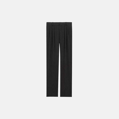 Baggy Pants In Striped Canvas