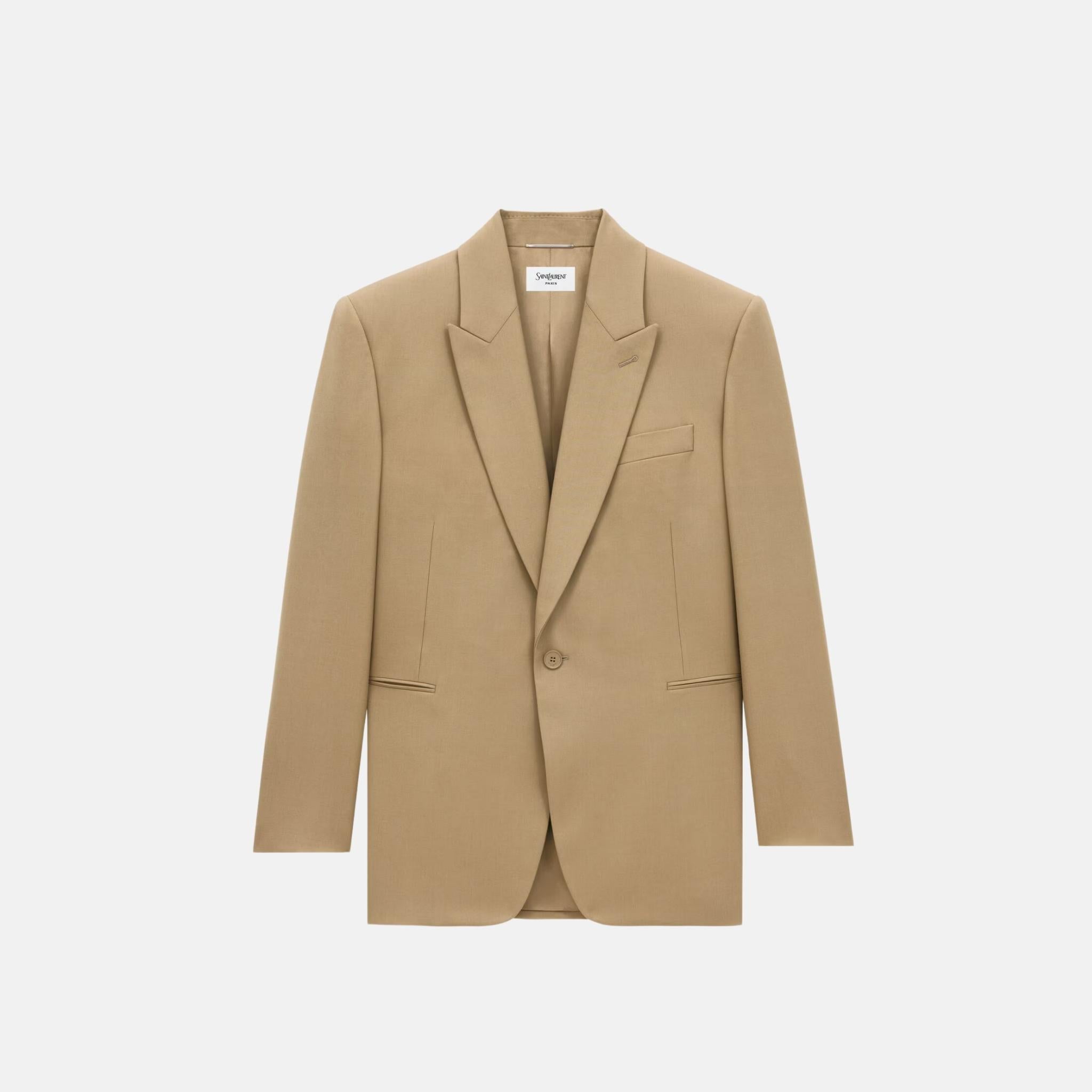 Jacket In Wool Gabardine