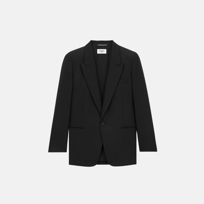 Jacket In Wool Gabardine