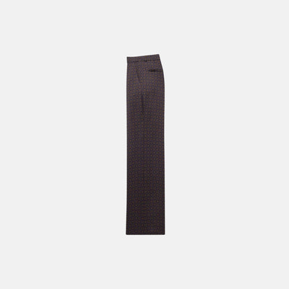 Paisley Pants In Silk Twill
