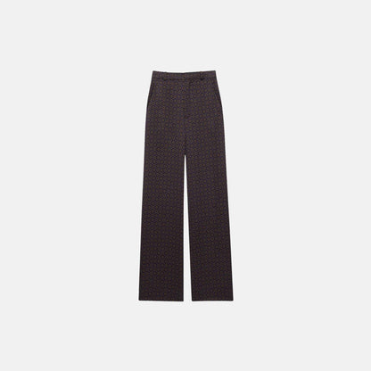 Paisley Pants In Silk Twill